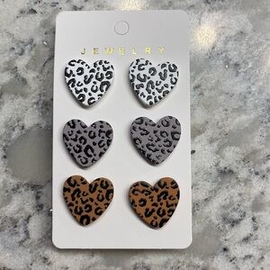 Heart Earrings (Set Of 3)